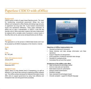 eoffice cidco|eOffice new .